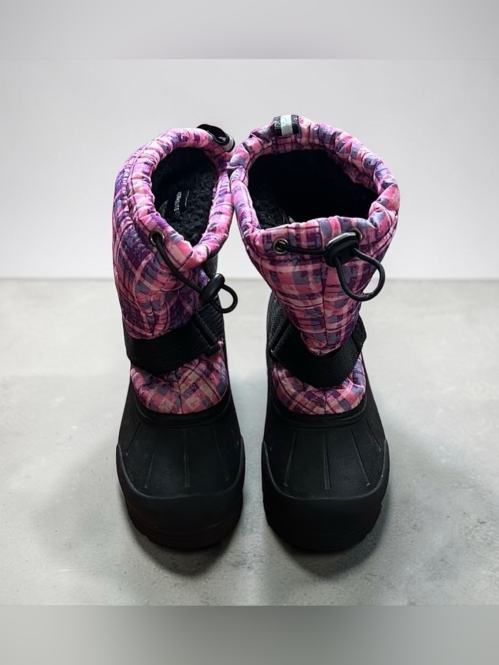 Thermolite Pink Plaid Winter Boots
